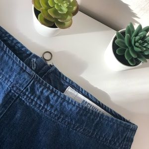 brandy melville jean skirt